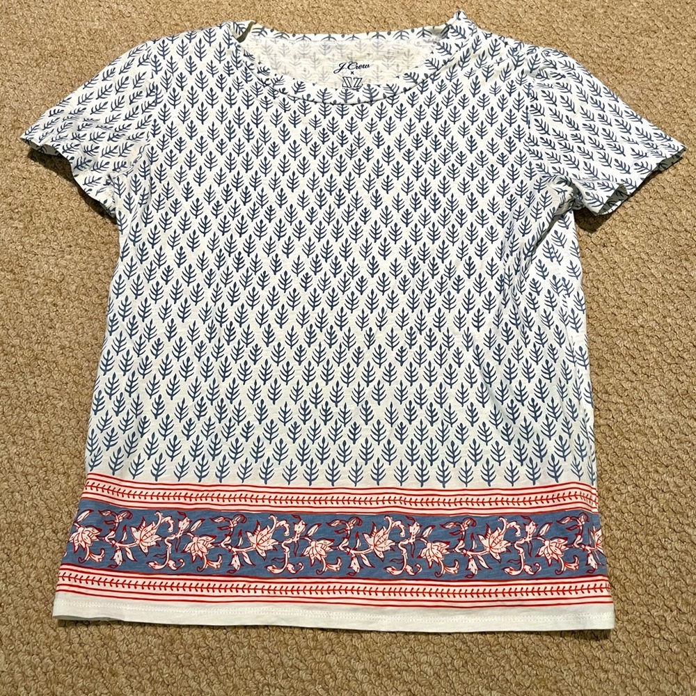 SZ Blockprints x J. Crew Leaf T-Shirt